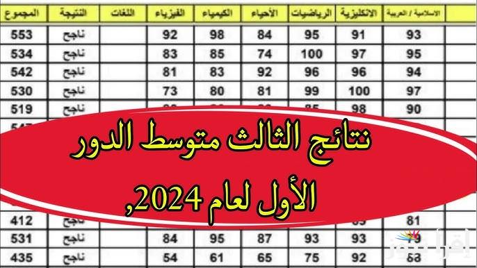“نتجتك هُنا” رابط الاستعلام عن نتائج الثالث متوسط الدور الثاني بالعراق الكترونيا عبر موقع نتائجنا الالكتروني
