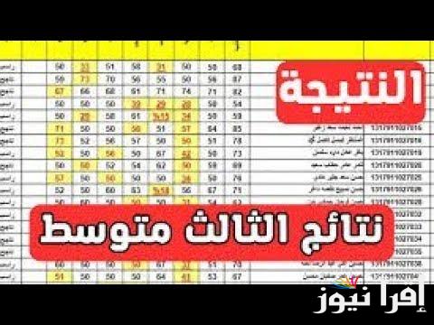 نتائج الثالث متوسط 2024 الدور الثاني ورابط الاستعلام عبر موقع وزارة التربية العراقية