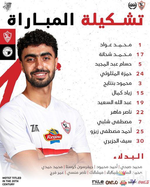 تشكيلة الزمالك اليوم أمام بيراميدز اليوم في نصف نهائي بطولة كأس السوبر المصري وموعد والقنوات الناقلة