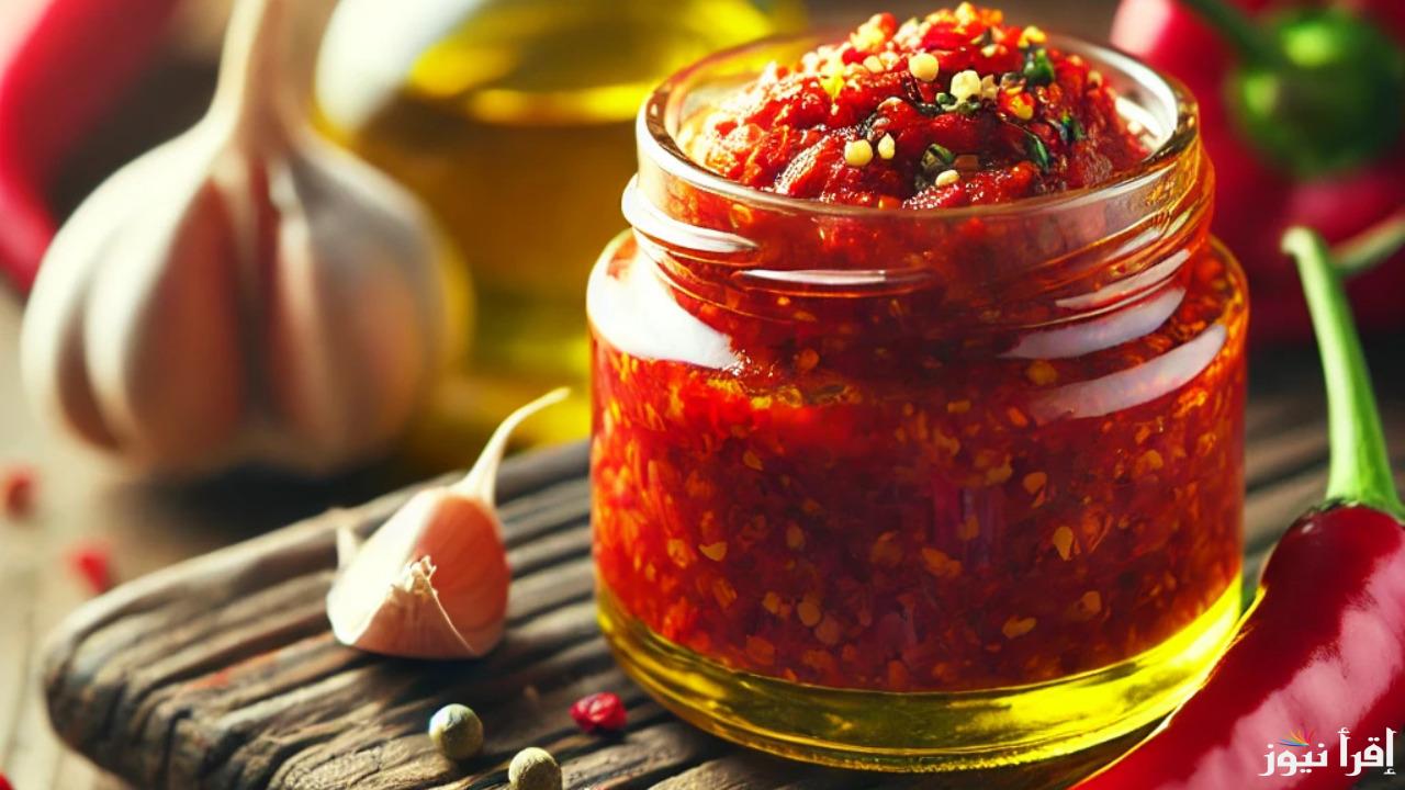 طريقة عمل هريسة الشطة بالفلفل الأحمر في البيت.. هتعمليها في دقائق وبطعم لذيذ أحسن من الجاهز!