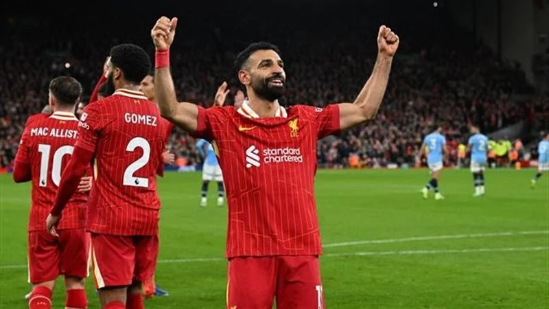 نجم ليفربول يصل لـ 100 أسيست .. استمرار إنجازات محمد صلاح مع فريق الريدز في الدوري الإنجليزي ودوري أبطال أوروبا