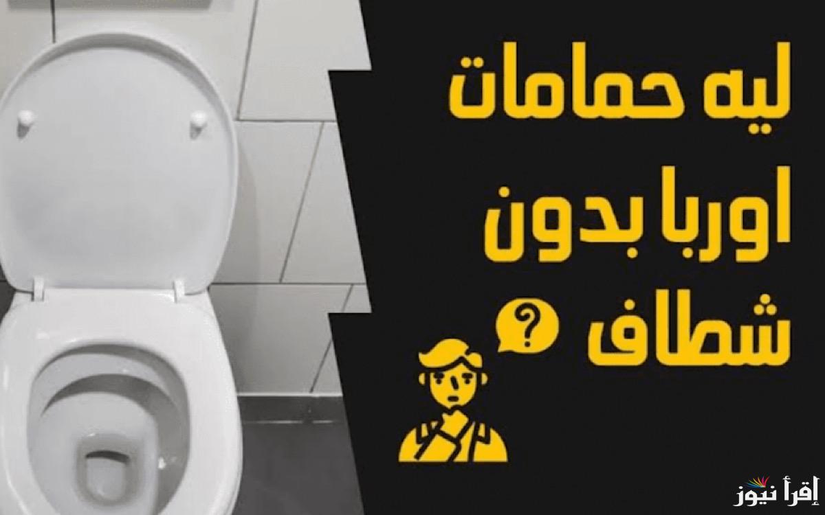 الناس دي عايشة ازاي؟… السر المخفي وراء عدم استخدام الاوروبيين الشطافات في حماماتهم!!
