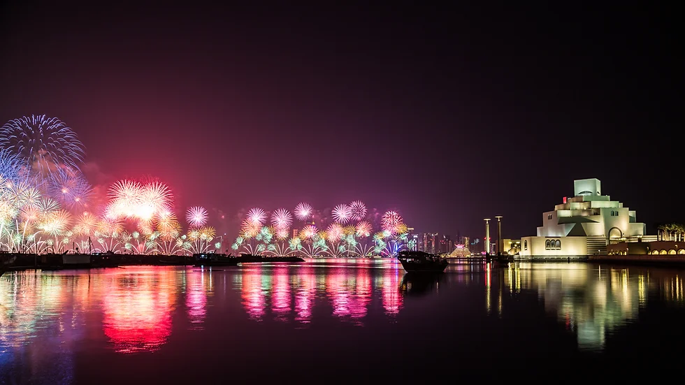 “قطر يا درة الخليج” احتفالات Qatar اليوم الوطني القطري 2024 الألعاب النارية تزين السماء القطرية الآن