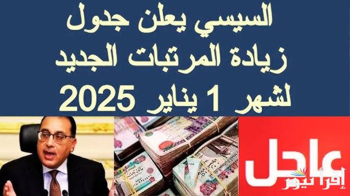 المالية تعلن أخر أخبار زيادة المرتبات 2025 للقطاع الخاص والحكومي وموعد صرف مرتبات يناير