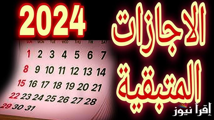 شوف اجازاتك امتي؟ جدول اجازات شهر ديسمبر 2024 مع الاجازات الرسمية المتوقعة لعام 2025