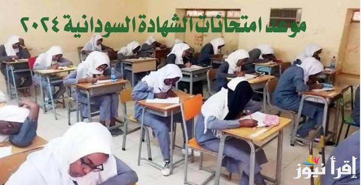 جدول امتحانات الشهادة السودانية 2024 حسب اقرار وزاره التربية والتعليم ورابط استخراج رقم الجلوس