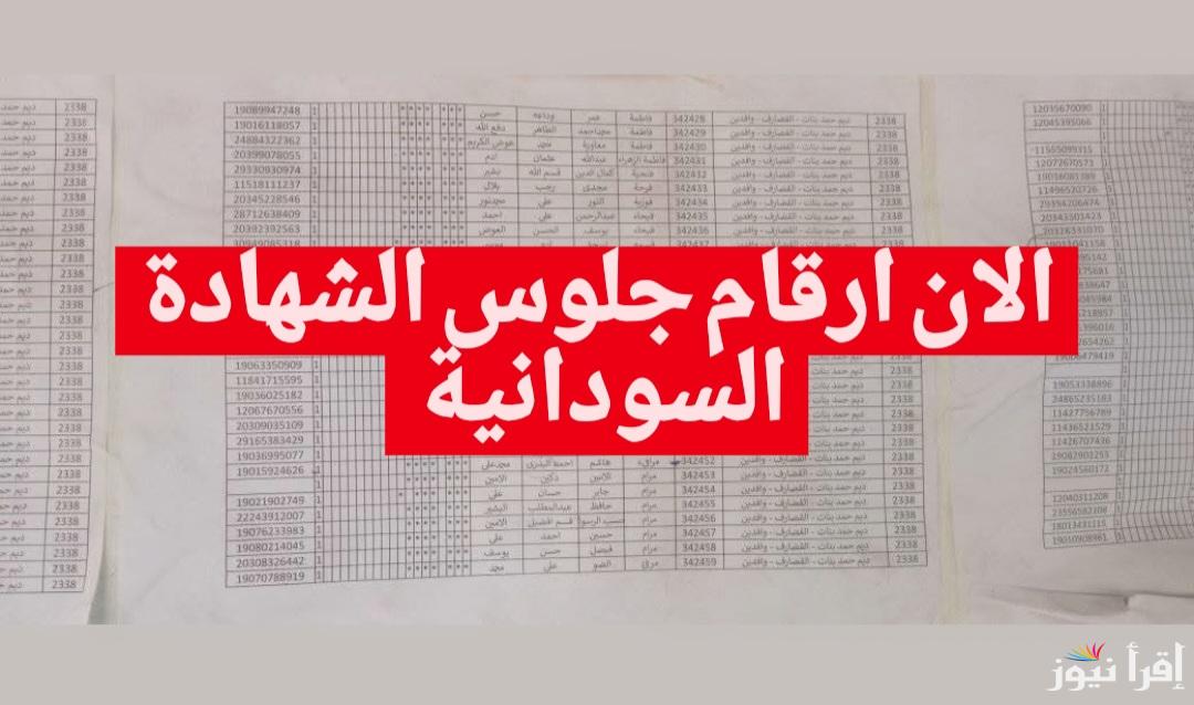 من هنــا.. رابط استخراج ارقام جلوس الشهادة السودانية 2024/2025 وجدول الأمتحانات وفقا لوزراة التربية والتعليم السودانية