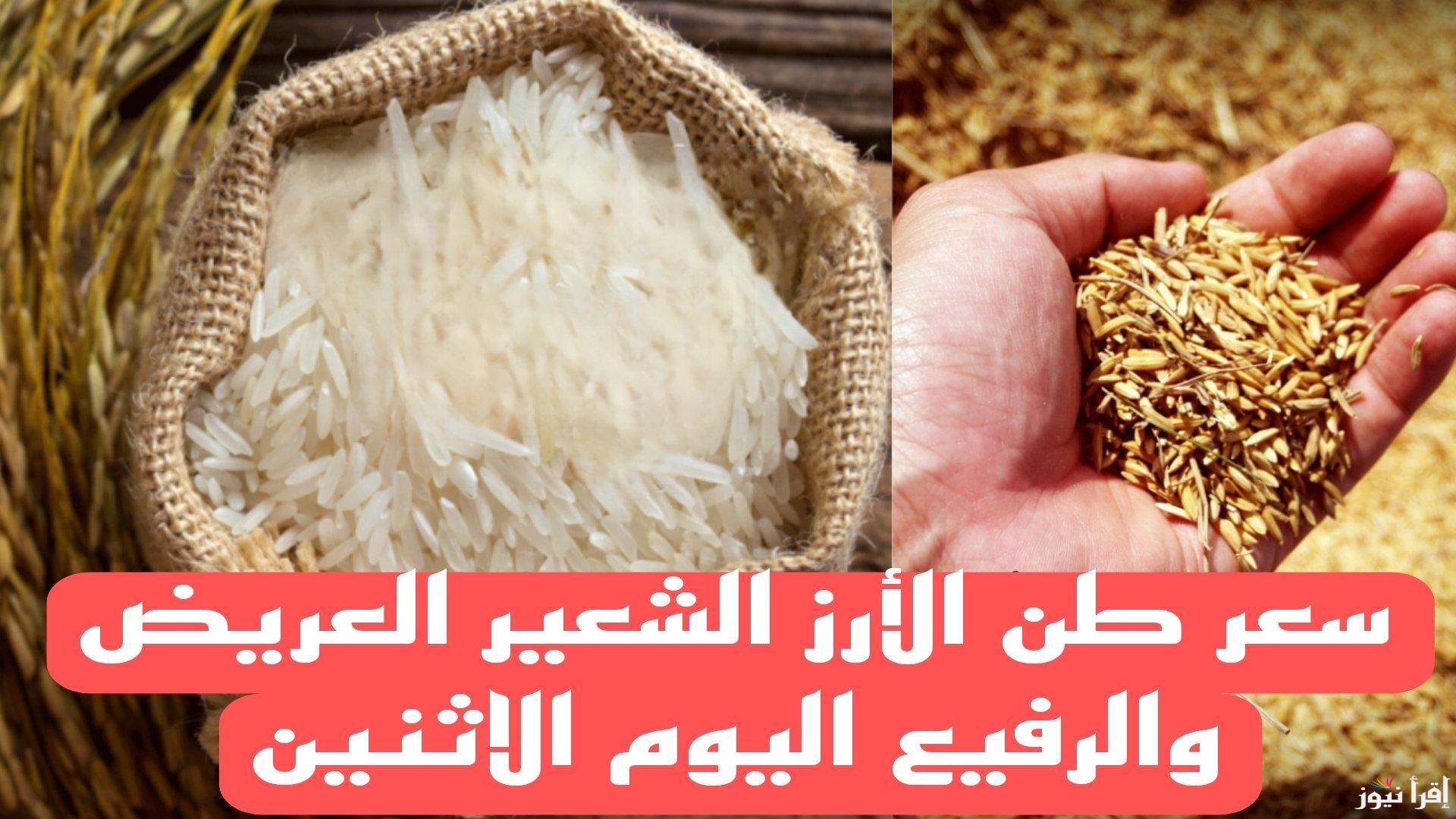 “عريض ورفيع على كام” سعر طن الأرز الشعير اليوم الاثنين 2 ديسمبر 2024 في الاسواق المحلية للسلع الغذائية