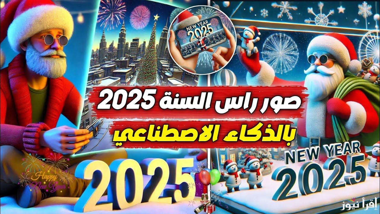 ” happy new year ” صمم كارت معايدة رأس السنة 2025 ببرامج الذكاء الاصطناعي لكل أصحابك وحبيبك