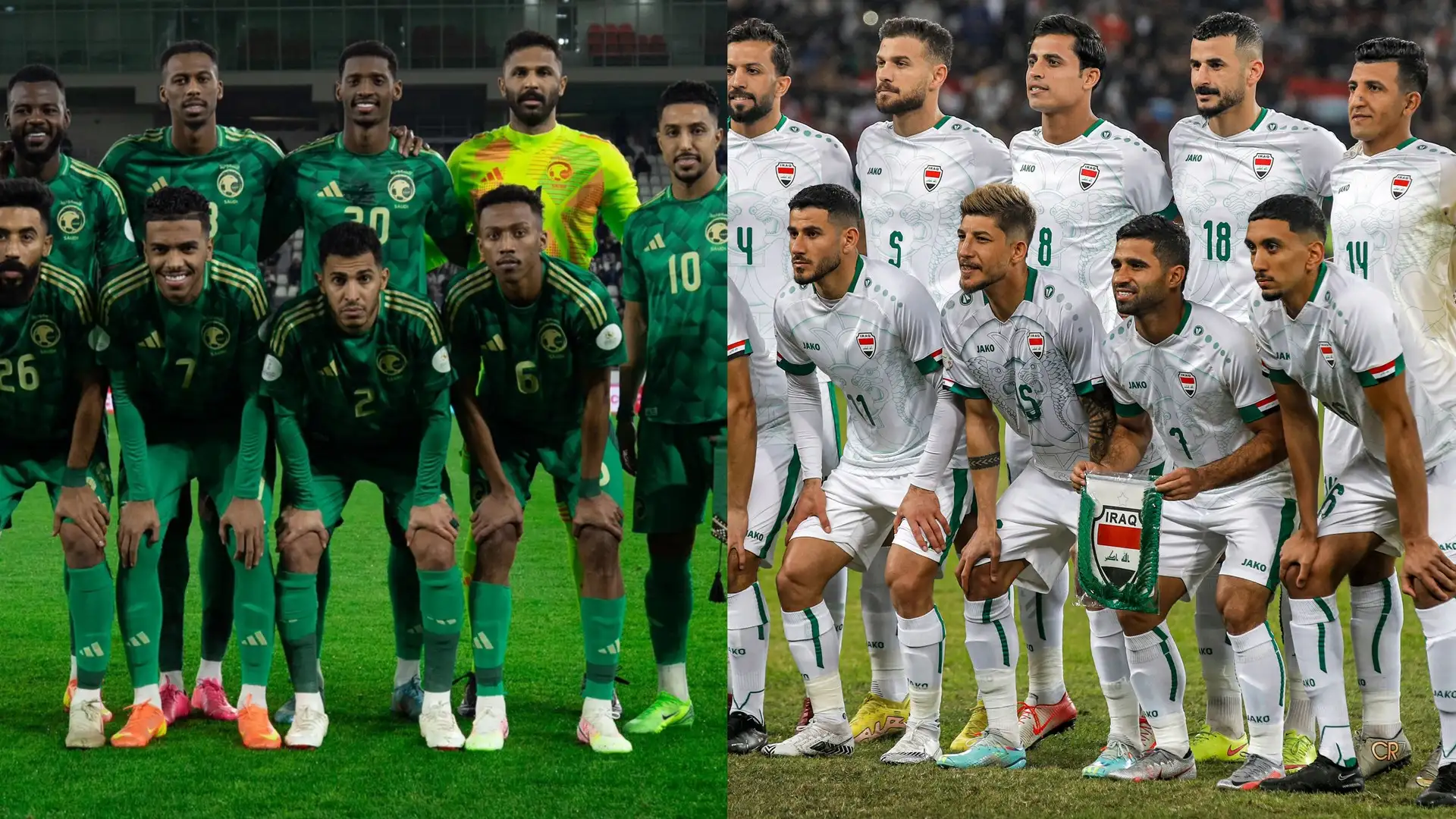 قائمة قنوات مفتوحة تنقل لعبة العراق والسعودية اليوم علي استاد جابر الأحمد الدولي