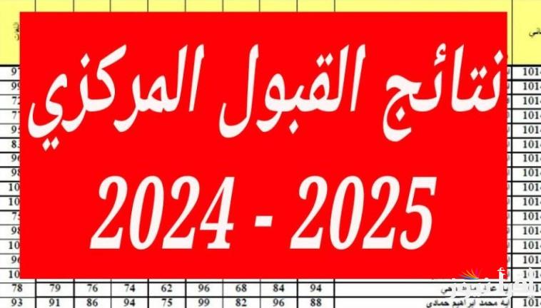 لينك نتائج القبول المركزي 2024 للدور الثالث في العراق عبر موقع نتائجا الإلكتروني results.mlazemna ومعدلات القبول