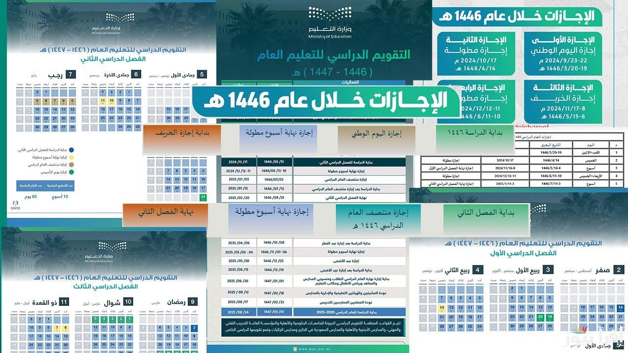وزارة التعليم السعودية تُعلن موعد إجازات الفصل الدراسي الثاني 1446 السعودية بعد التعديل الأخير لها