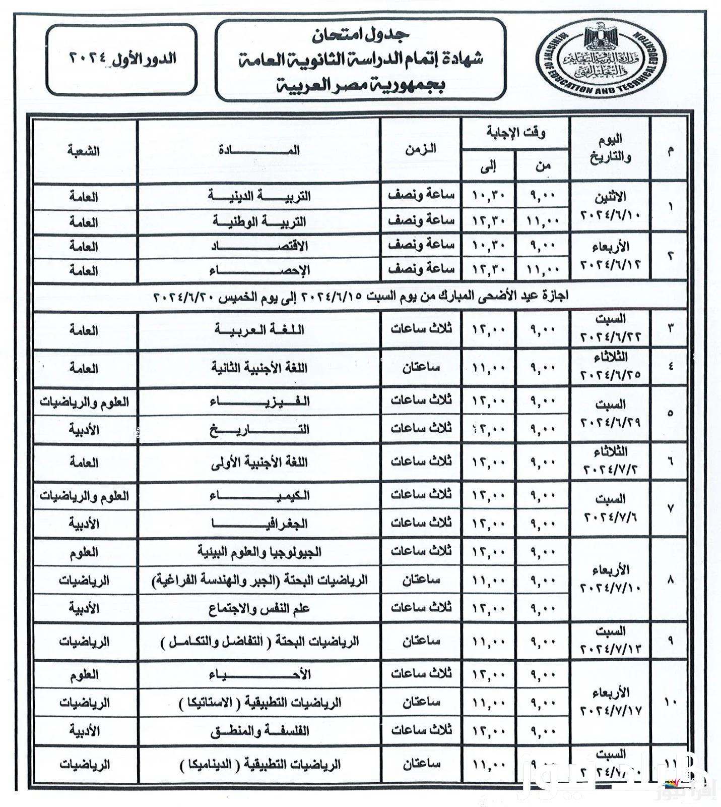رسميا.. موعد امتحانات الشهادة الاعدادية الترم الاول 2025 لطلبة المدارس الحكومية والخاصة.. وفقا لتصريحات الوزارة