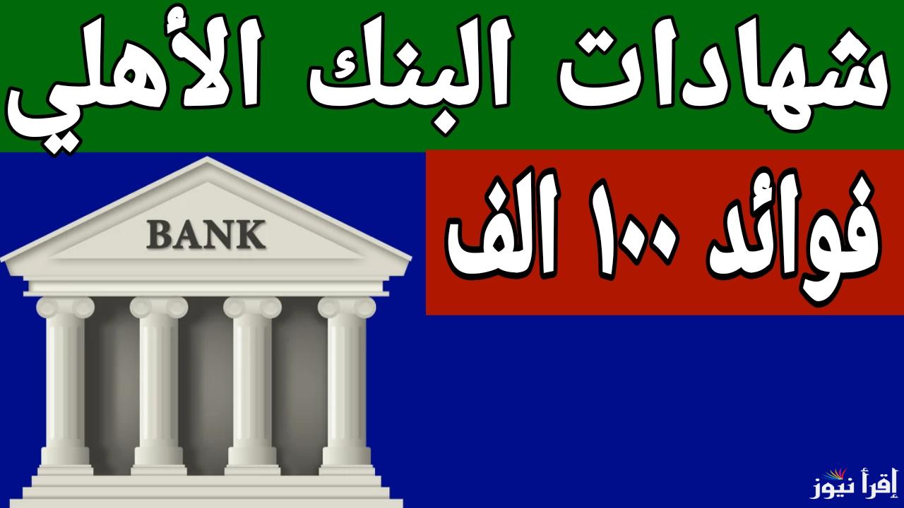 فوائد الـ 100 ألف جنيه كأم شهرياً.. شهادات البنك الأهلي ذات العائد الشهري بعوائد يصل إلى 23.5%