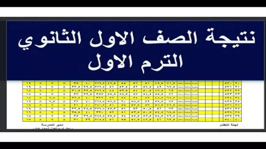 موقع نتيجتك natigatk.. نتيجة الصف الأول الثانوي 2024/2025 الترم الأول بالاسم ورقم الجلوس في مختلف المحافظات