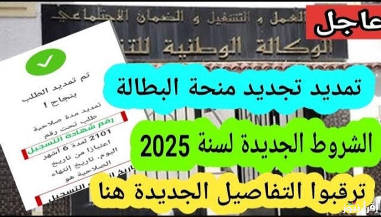 “من بيتك وبسهولة”.. خطوات تجديد منحة البطالة في الجزائر لعام 2025 عبر الموقع الرسمي