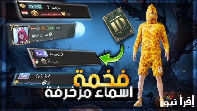 “الأسطورة الحية” اسماء ببجي موبايل 2025 مزخرفة بالعربي والانجليزي للأولاد والبنات وكيفية عمل زخرف الخاص بك