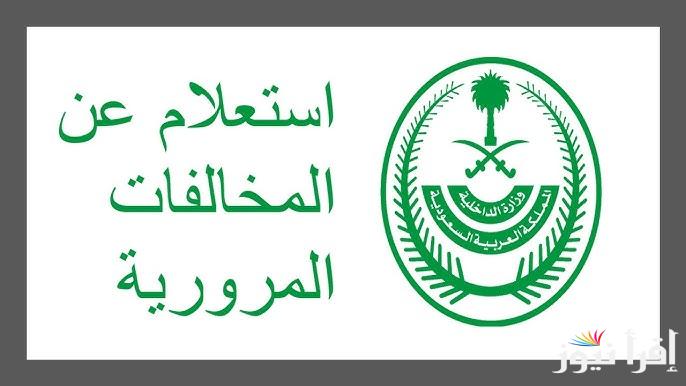 وزارة الداخلية الاستعلام عن المخالفات برقم الهوية عبر منصة ابشر absher 1446 برقم اللوحة في السعودية