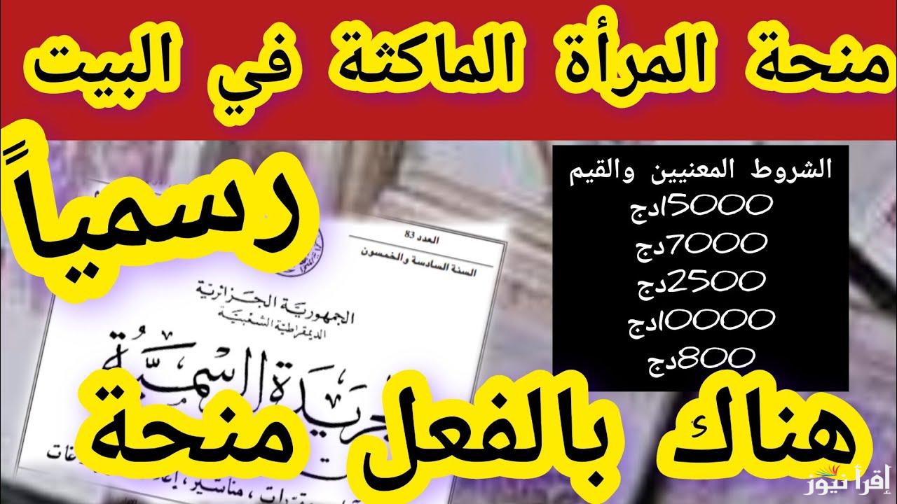 خطوات التسجيل في منحة المرأة الماكثة في البيت عبر الموقع الرسمي anem.dz واهم شروط التسجيل
