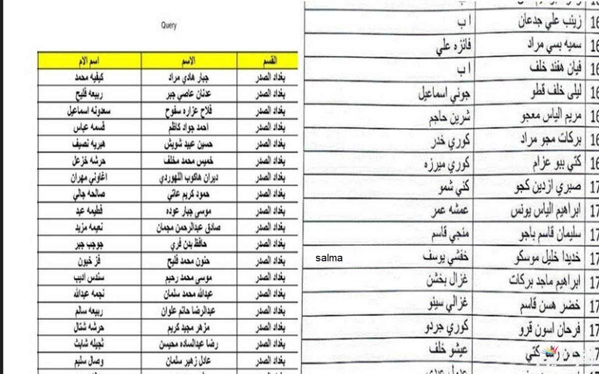 اسماء الرعاية الاجتماعية الوجبة الأخيرة 2025 عموم المحافظات العراقية عبر منصة مظلتي
