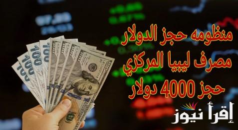 احصل علي 4000 دولار .. رابط منظومة حجز الدولار مصرف ليبيا المركزي 2025 للأغراض الشخصية عبر الرابط الفعلي fcms.cbl.gov.ly