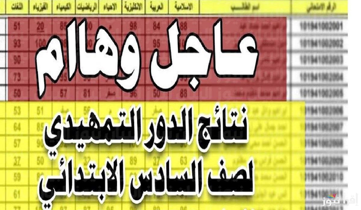 رابط نتائج السادس الابتدائي الدور الأول 2025 في العراق عبر رابط وزارة التربية والتعليم العراقية