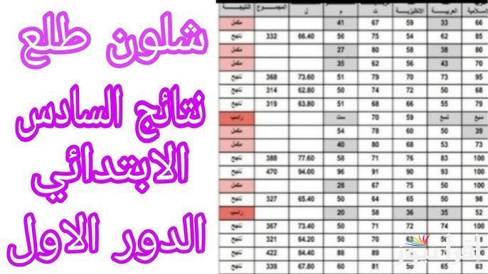 رابط نتائجنا استخراج نتائج السادس الابتدائي العراق 2025 الدور الأول results.mlazemna.com جميع الولايات
