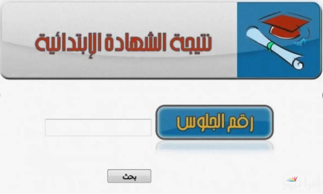 رابط استعلام نتيجة الصف السادس الابتدائي 2025 الترم الأول بالاسم ورقم الجلوس عبر موقع وزارة التربية والتعليم