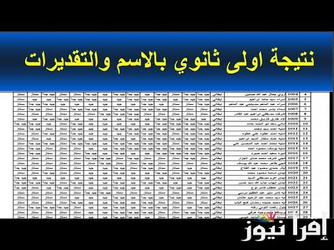 خطوات الاستعلام وموعد إعلان نتيجة الصف الأول الثانوي 2025 بالإسم ورقم الجلوس