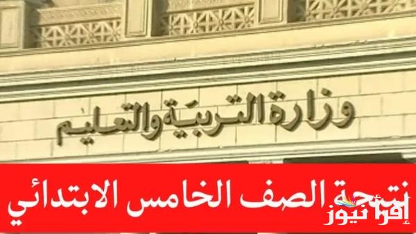بالاسم ورقم الجلوس .. نتيجة الصف الخامس الابتدائي 2025 برقم الجلوس عبر الموقع الرسمي eduserv.cairo.gov.eg
