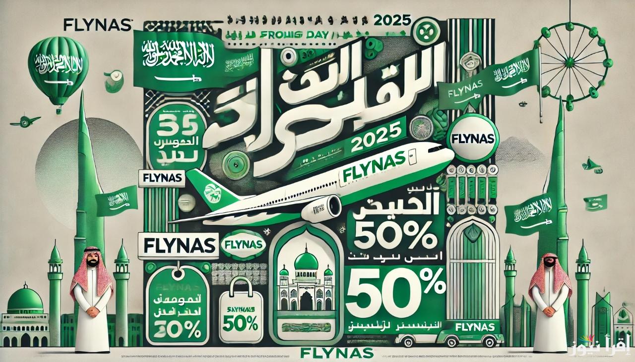 أقوى عروض طيران ناس يوم التأسيس السعودي 2025 .. خصومات تصل إلى 50%