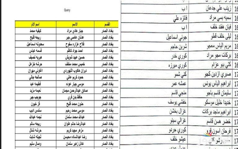PDF اسماء المشمولين فى الرعاية الاجتماعية بالعراق 2025 من موقع وزارة العمل برابط شغال