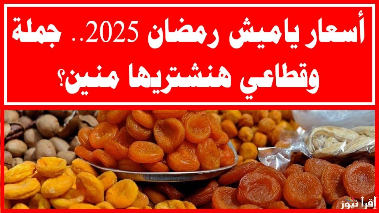 الذبيب وعين الجمل واللوز.. أسعار ياميش رمضان 2025 بالمجمعات الاستهلاكية واسعار العصائر