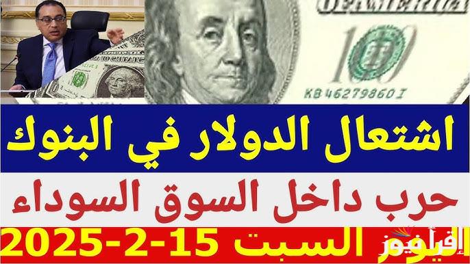 خرج عن السيطرة.. اعلي سعر للدولار في السوق السوداء اليوم السبت 15/2/2025 أمام الجنيه المصري