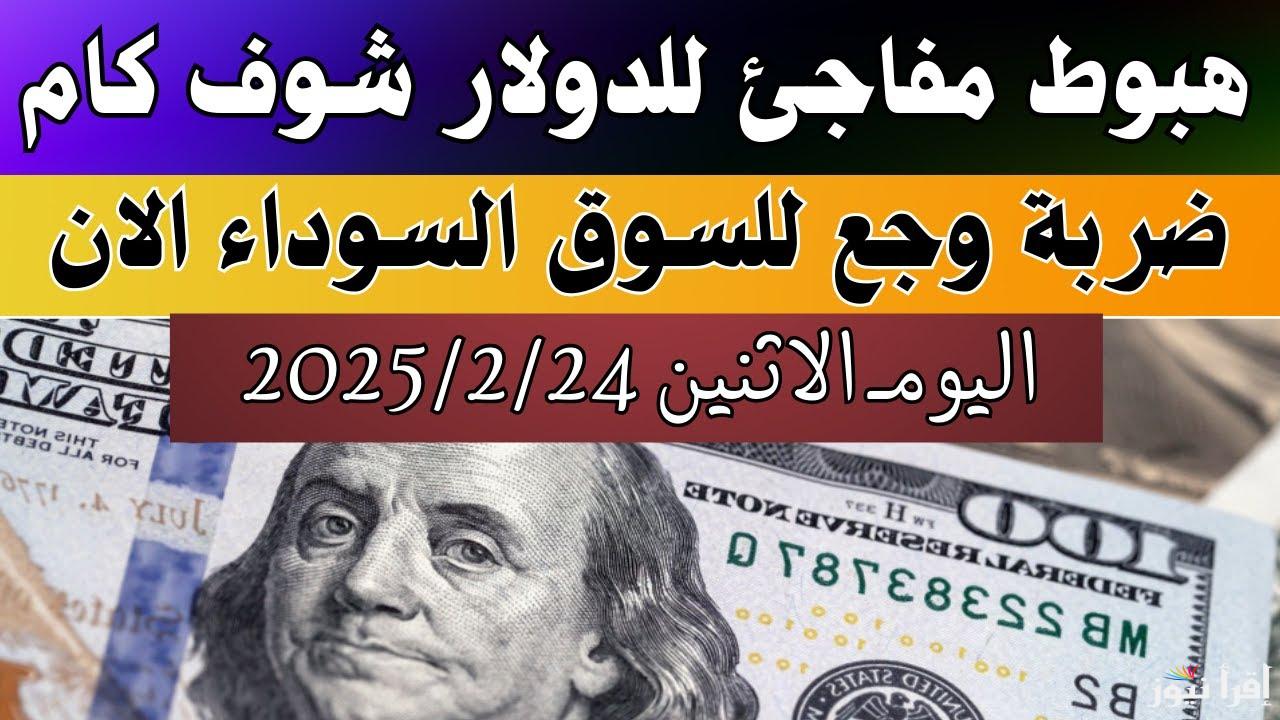 الآن.. سعر الدولار اليوم مقابل الجنيه المصري في بداية تعاملات الاثنين 24/2/2025 في البنوك والسوق السوداء