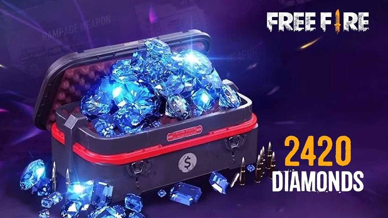 استلم 2420 جوهرة مجانية من موقع شحن جواهر فري فاير 2025 Free Fire Diamond طريقة مضمون 100%