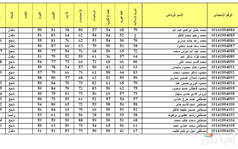 نتائج اعتراضات السادس الابتدائي البصرة الدور التمهيدي 2025 عبر موقع وزارة التربية العراقية epedu.gov.iq