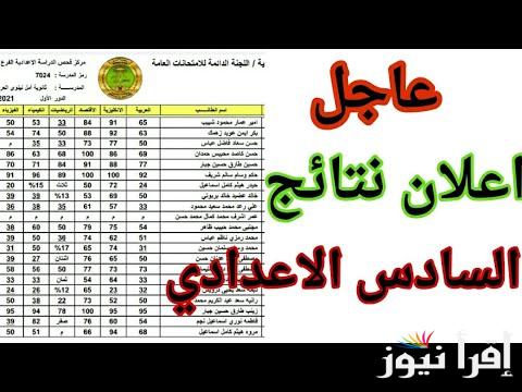 “رسمياً رابط” نتائج السادس الاعدادي الدور الأول 2025 من خلال الموقع الرئيسي لوزارة التربية والتعليم العراقية