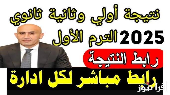 1-2 ثانوي .. نتيجة اولي وتانية ثانوي 2025 بالاسم ورقم الجلوس عبر موقع نتيجتك natigatk