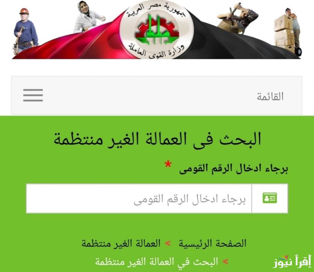 للمزارعين وعمال الصيد.. موعد صرف منحة العمالة الغير منتظمة وخطوات التسجيل بها عبر رابط manpower.gov.eg