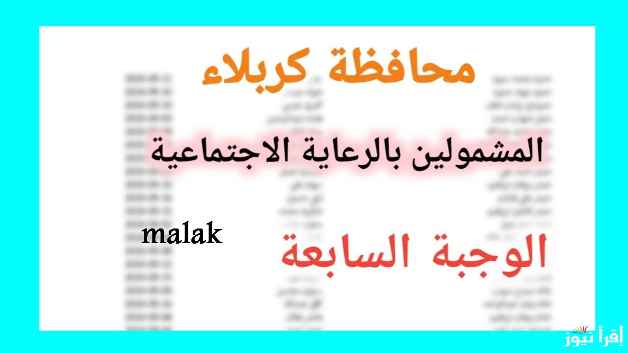 أسماء الرعاية الاجتماعية الوجبة الأخيرة 2025 عموم المحافظات العراقية بالرقم الوطني عبر منصة مظلتي