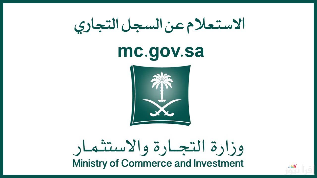 استعلام عن السجل التجاري 1446 برقم السجل والمنشأة عبر المنصة الوطنية الموحدة