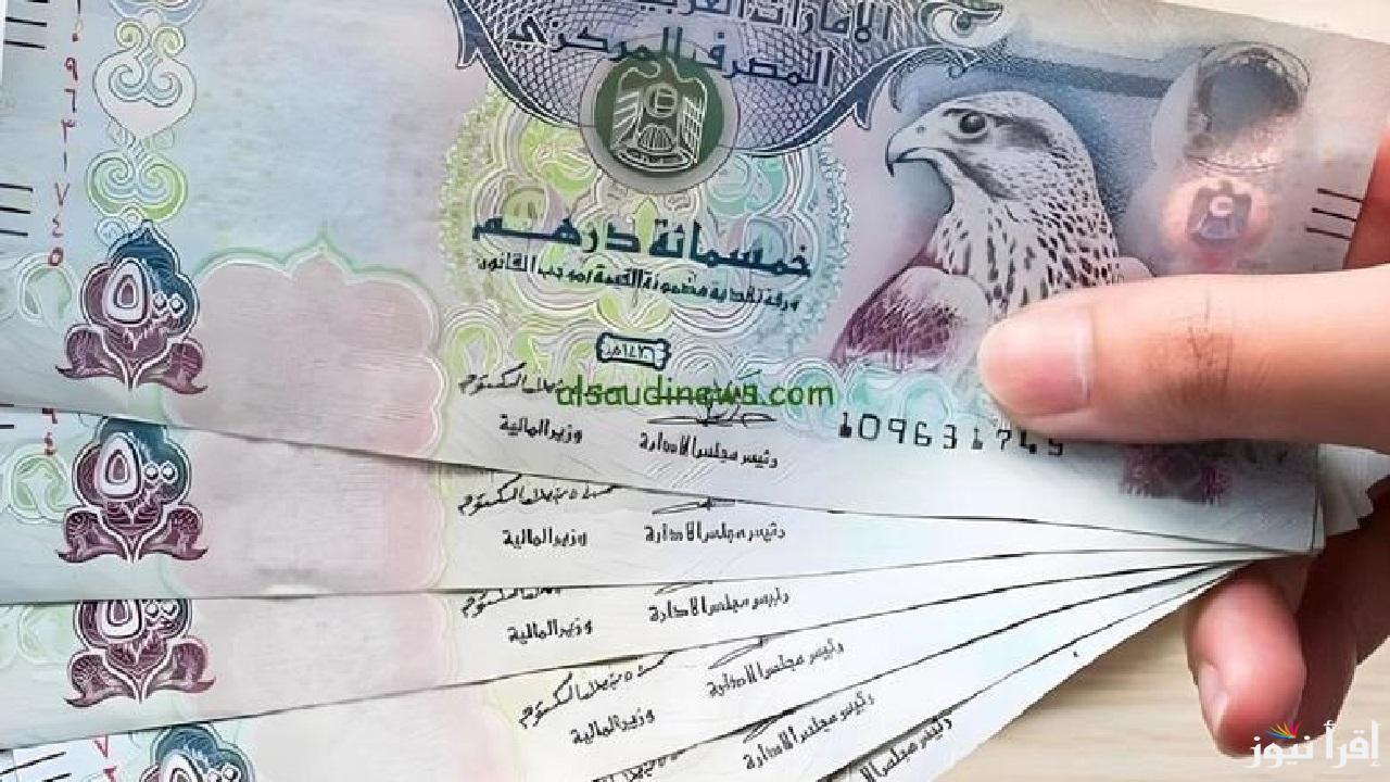 سعر الدرهم الإماراتي اليوم في نهاية التعاملات المسائية أمام العملات العربية والأجنبية