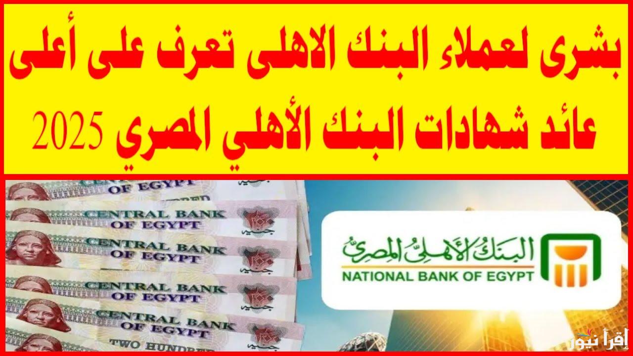 بعائد يصل الي 30%.. شهادات البنك الأهلي المصري 2025 الجديدة بأفضل عوائد في فروع البنك