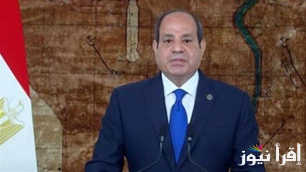 الرئيس السيسي: الشعب المصري يشكل جبهة داخلية قوية والوطن آمن إلى الأبد