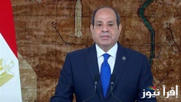 الرئيس السيسي: مصر تدعم القضية الفلسطينية بقوة