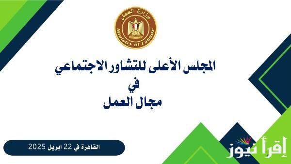 تعرف على المجلس الأعلى للتشاور الاجتماعي في العمل انفوجراف