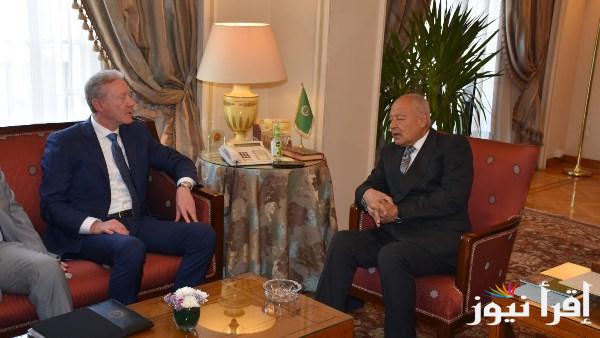 أبو الغيط يلتقي وزير خارجية لبنان ويؤكد دعمه للحكومة الجديدة