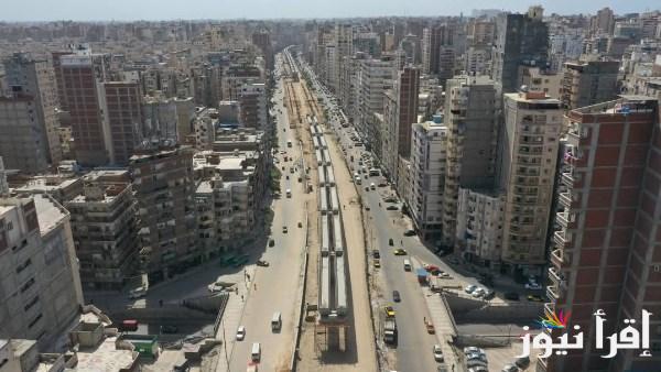النقل تكشف عن أحدث صور جوية لتقدم تنفيذ مترو الإسكندرية