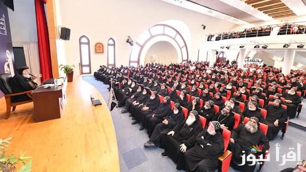 البابا تواضروس يجتمع برهبان الأديرة